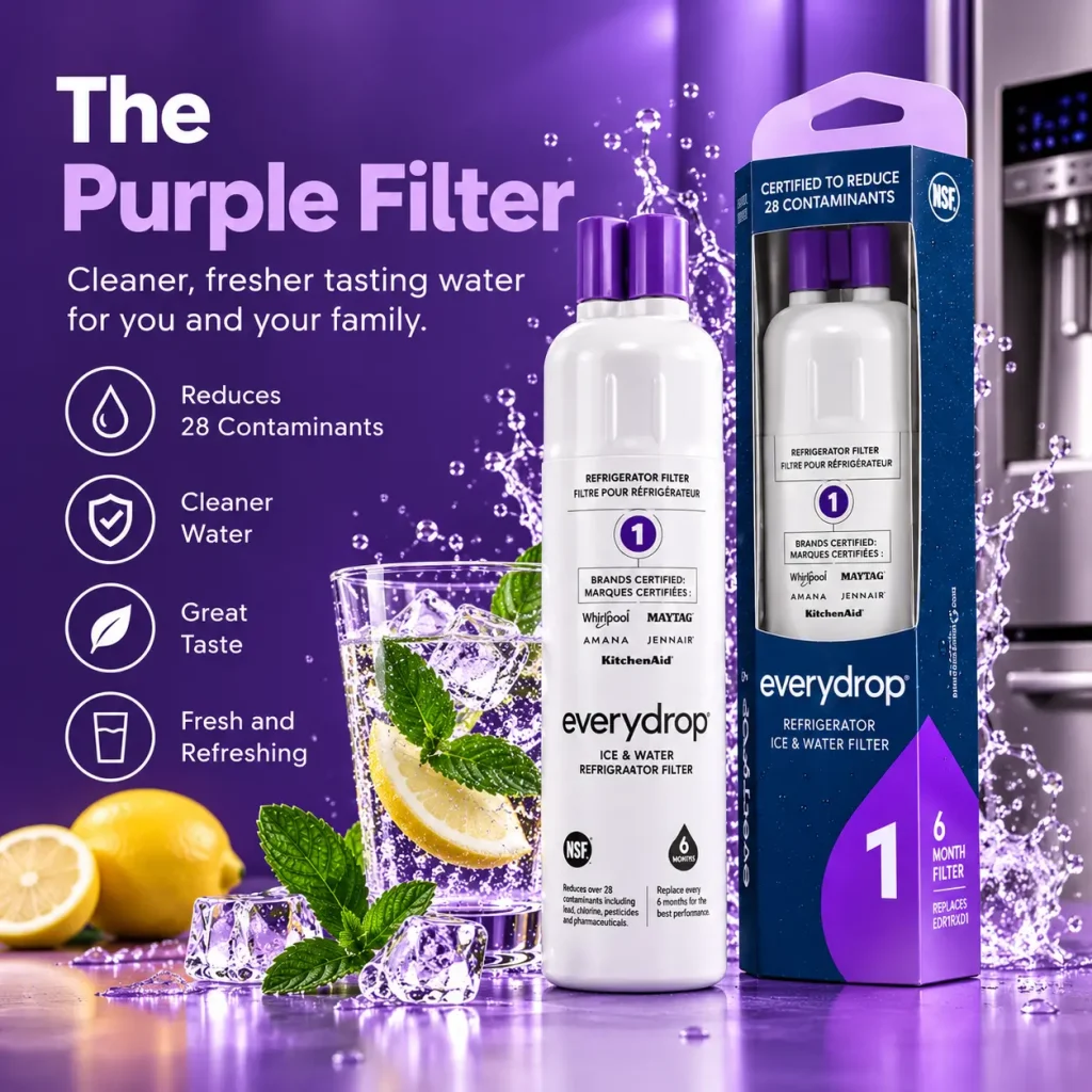 everydrop EDR1RXD1 purple filter for fresh water and ice